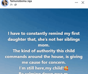 I have to constantly remind her she’s not her siblings mom