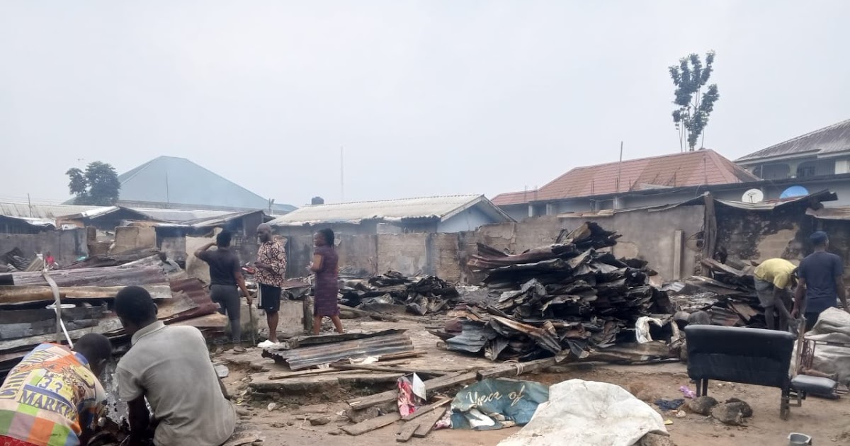 Fire guts ‘makeshift building ‘, kills two siblings in Rivers