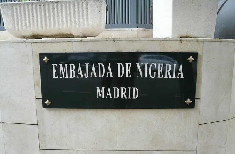 Nigerians in Madrid Protest Over Mass School Abductions