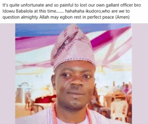 Mentally ill young man st@bs NSCDC officer to d3ath in Ondo