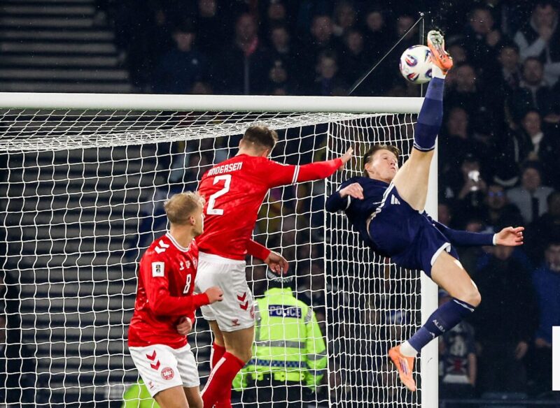 Best Overhead Goal –Scotland Coach Hails McTominay’s