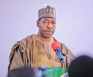 Borno state governor declares Monday Nov 24 day of fasting and prayers over resurgence of Boko Haram in North-East