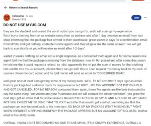 Myus.com scamming their foreign customers and stealing their packages