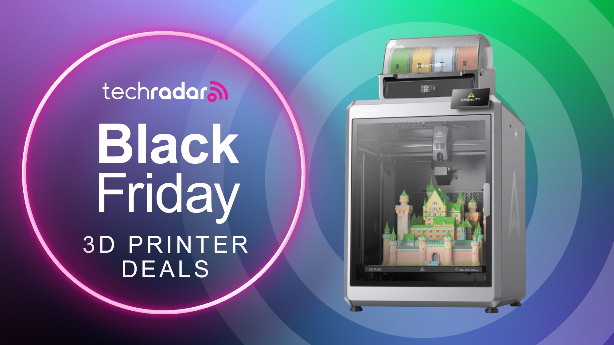 The Creality K2 Plus Combo deal is priced at just $1,199 this Black Friday, and you get freebies thrown in too!