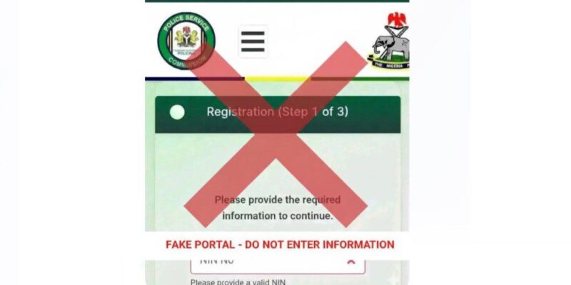 Nigeria Police debunks opening recruitment portal, says viral posts are fake