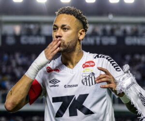 Neymar defies injury with hat trick to push Santos out of relegation zone