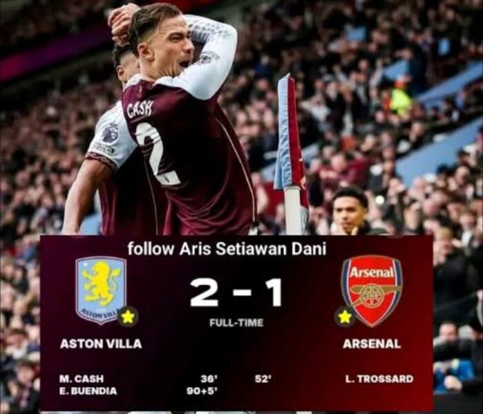 Aston Villa End Arsenal’s 18-Match Unbeaten Run