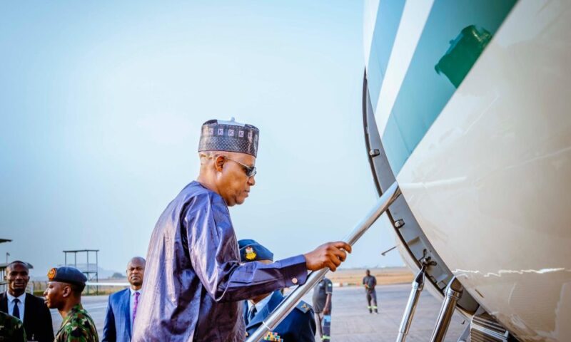 VP Shettima Departs For Côte d’Ivoire To Represent Tinubu [Photos]