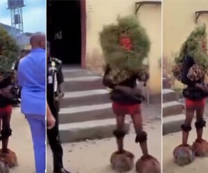 Drama as Masquerade arrested on streets in Akwa Ibom days after governor’s ban
