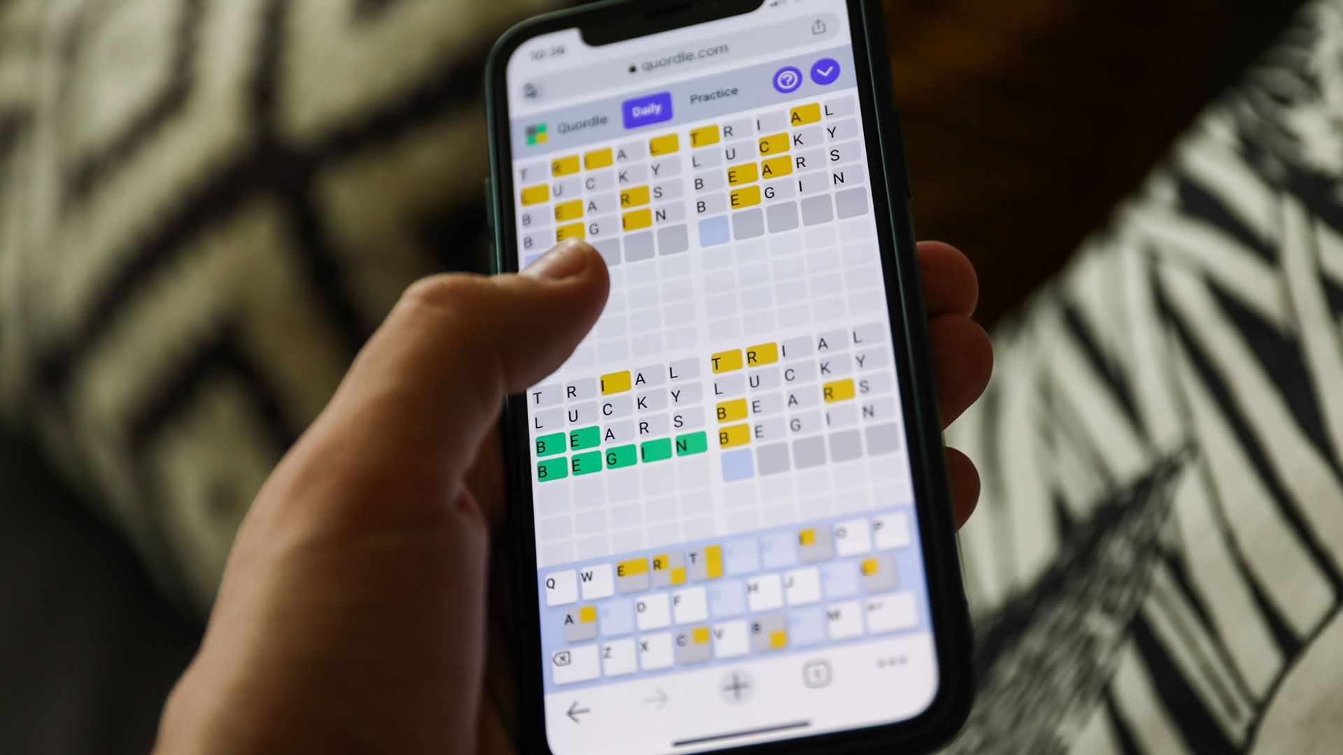 Quordle hints and answers for Sunday, December 7 (game #1413)