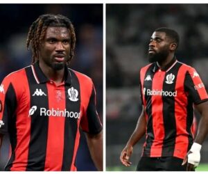 Super Eagles striker Terem Moffi and his Nice teammate take legal action after being attacked by their own fans