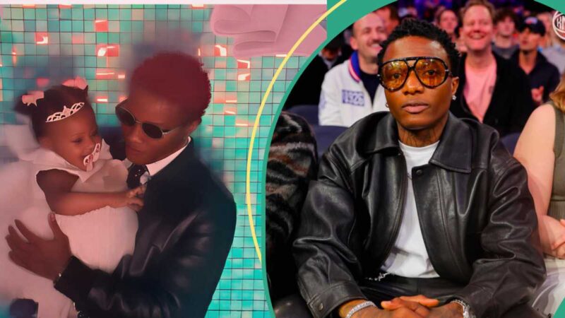 Wizkid: Adorable Father-Daughter Moment Between Singer and Morayo As She Clocks One Trends