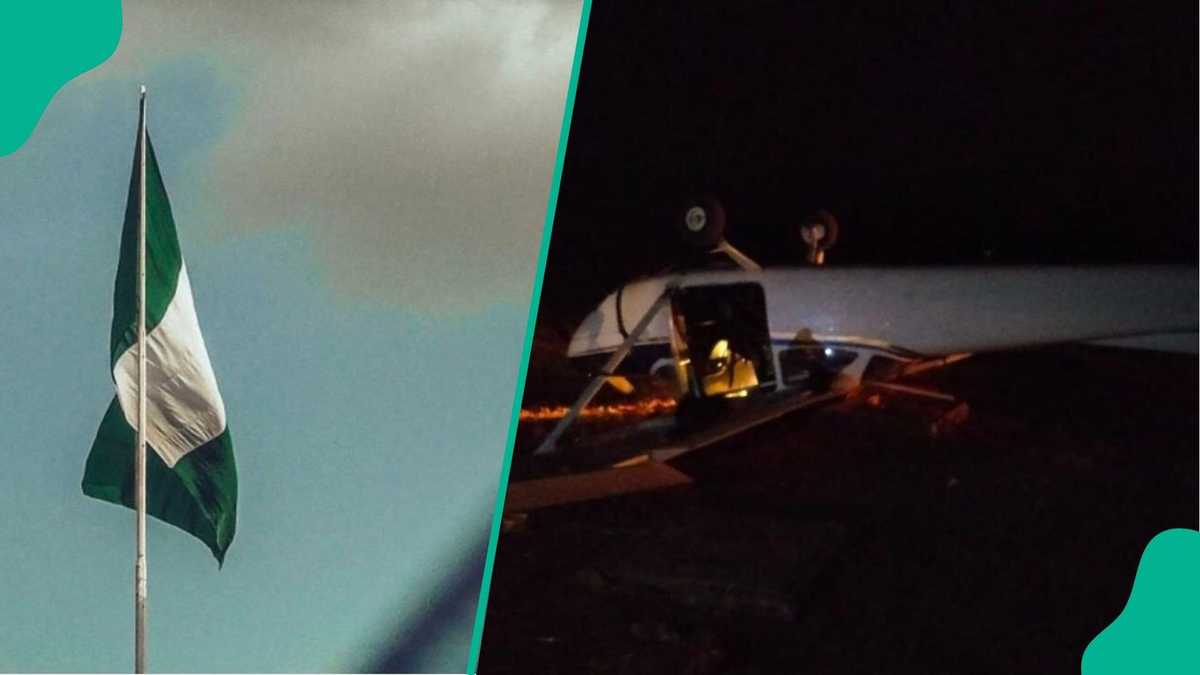 Breaking: Panic as Plane Somersaults at Nigerian Airport, Details Emerge