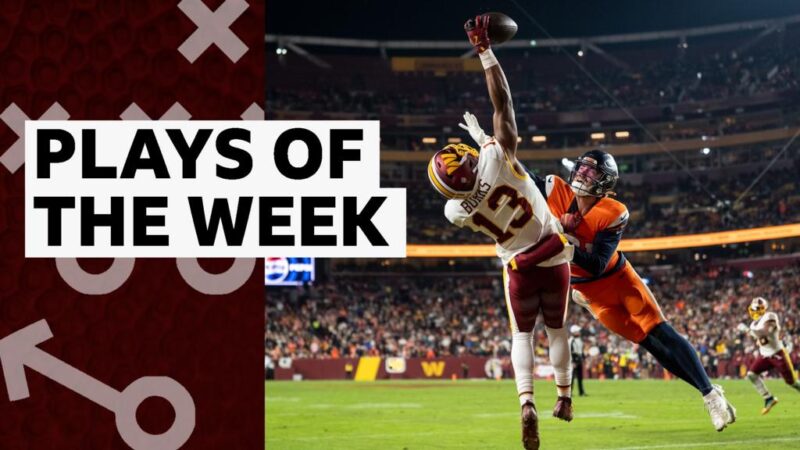 Treylon Burks, Puka Nacua & Brock Bowers catches in NFL plays of week