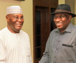 Atiku visits Jonathan in Abuja