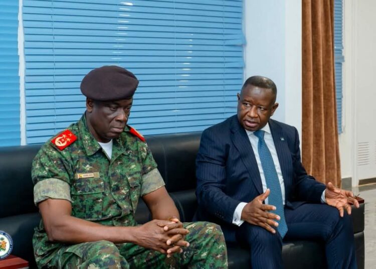 ECOWAS Chairman, Julius Bio Meets Guinea-Bissau Junta