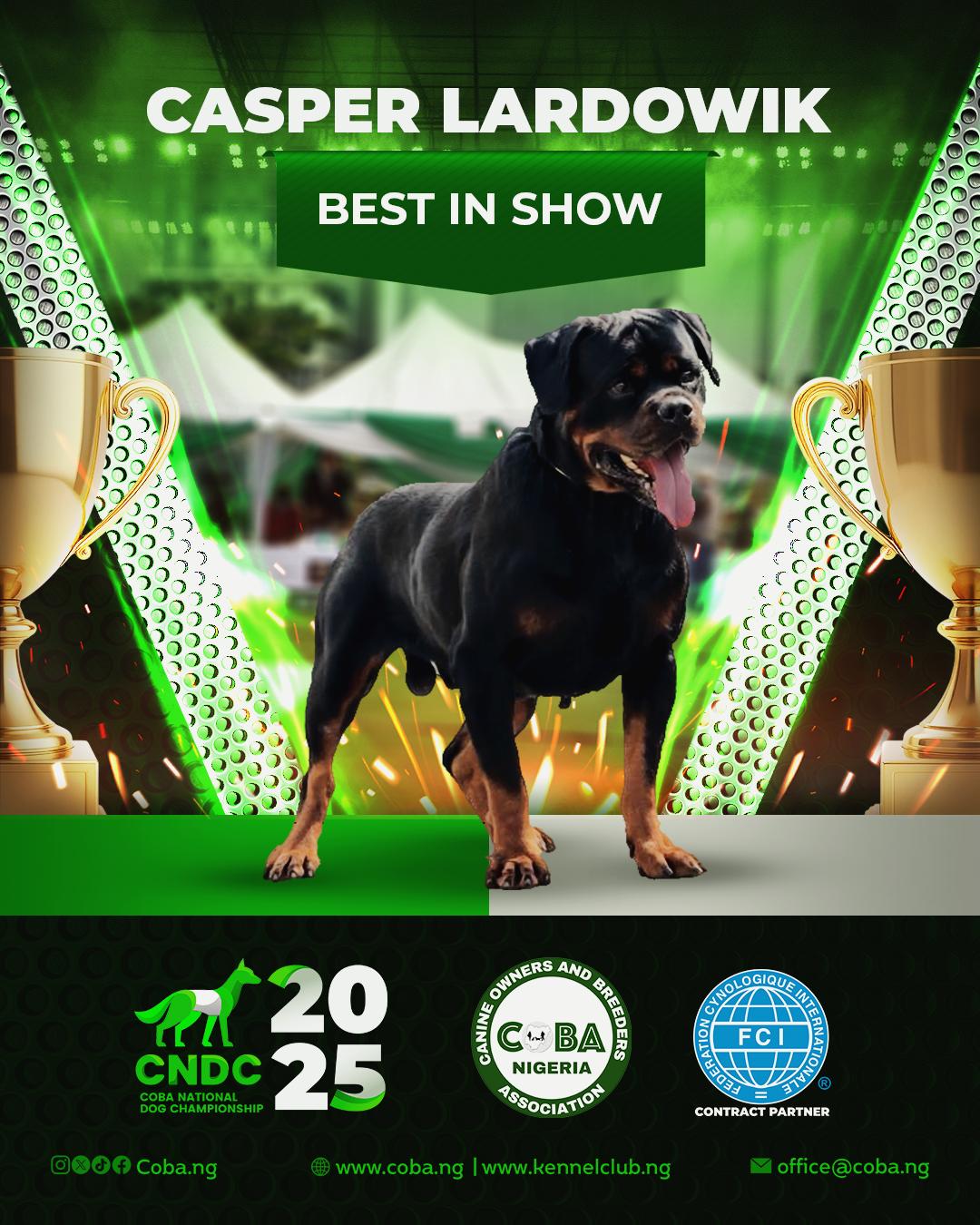 Dog breaders set global standard as COBA holds competition, awards