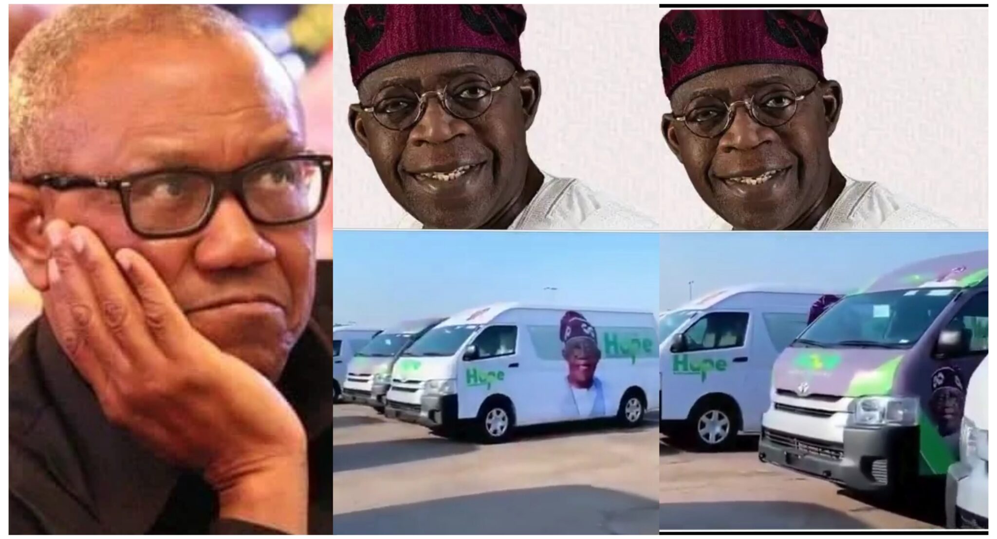 Peter Obi reacts as Tinubu reportedly distributes vehicles for 2027 campaign mobilisation