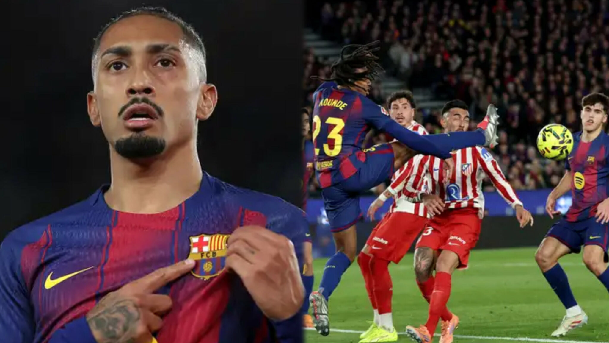 Olmo, Raphinha strike as Barcelona complete comeback against Atletico Madrid