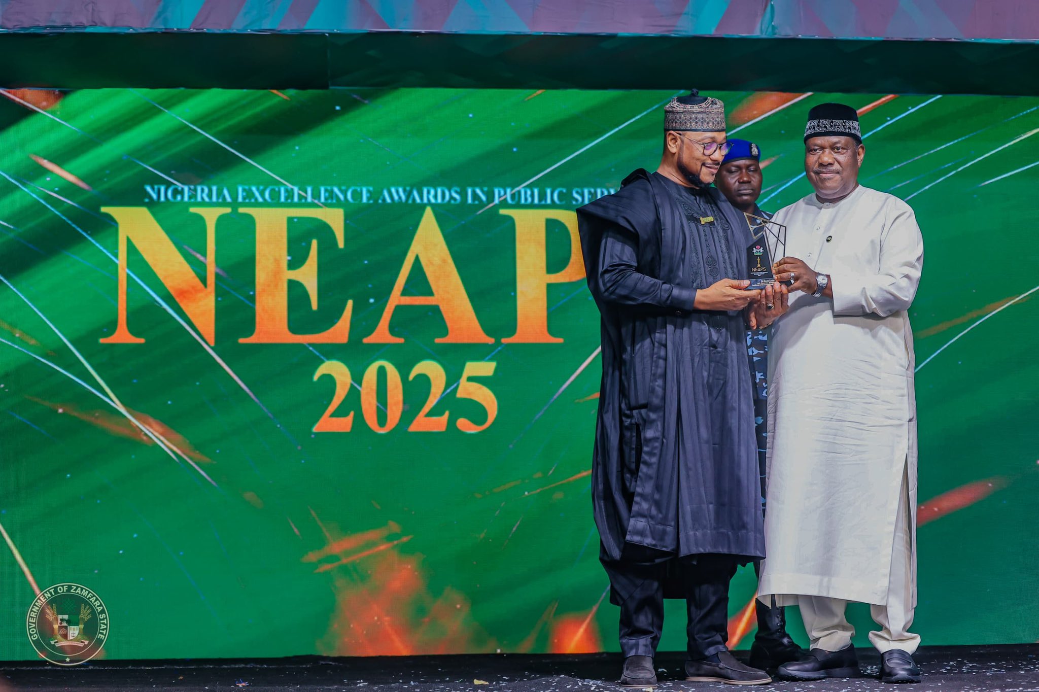 Zamfara Gov, Lawal, Wins National Excellence Award In Public Service (NEAPS) From FG