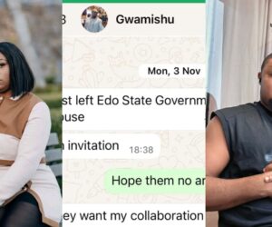 “I’m worried “- Lady releases chat with Harrison Gwamnishu days before his arrest