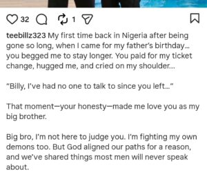Talent Manager, Teebillz reveals vulnerable conversation he had with Tuface as he begs the singer to work on himself
