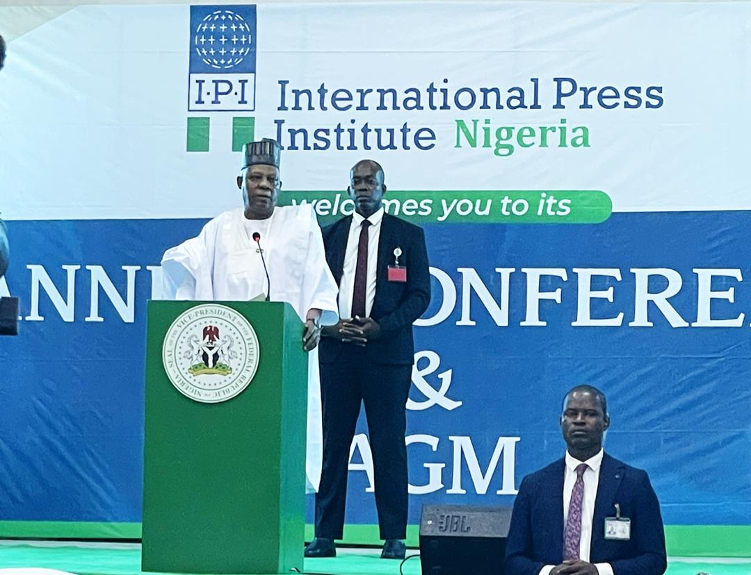 Shettima says no dictator can thrive in Nigeria, praises journalists for defending democracy