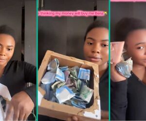 Lady Who Opened Her Piggy Box After Saving for a Year Shares How Much She Found Inside, Many React