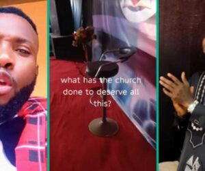 “Who Is After The Church?” Pastor in Pain as Thieves Cart Away Speakers, AC from Auditorium