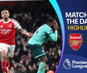 Arsenal score dramatic late winner to avoid Wolves upset