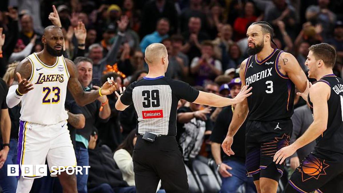 NBA: LeBron James and Dillion Brooks clash as LA Lakers beat Phoenix Suns