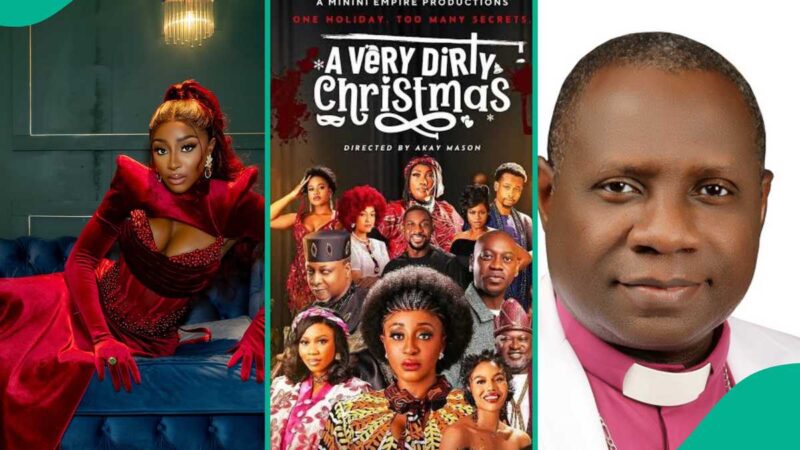 Ini Edo’s New Movie on Christmas Causes Outrage as Christian Association Questions Its Title