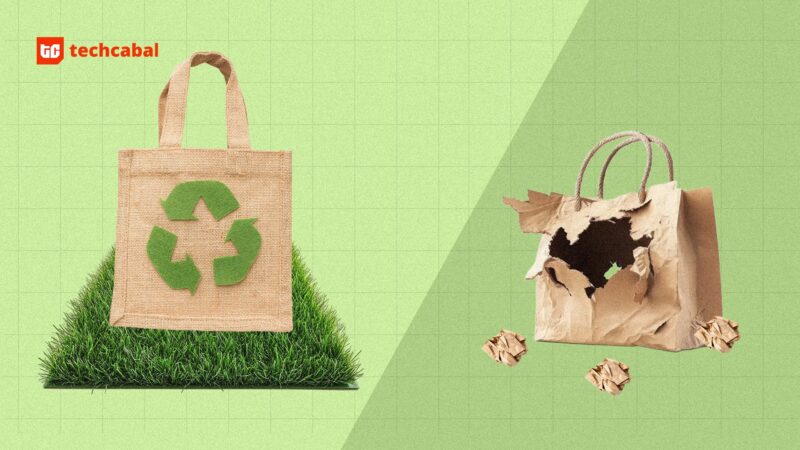 The University of Ibadan student making Ecobag from waste grass