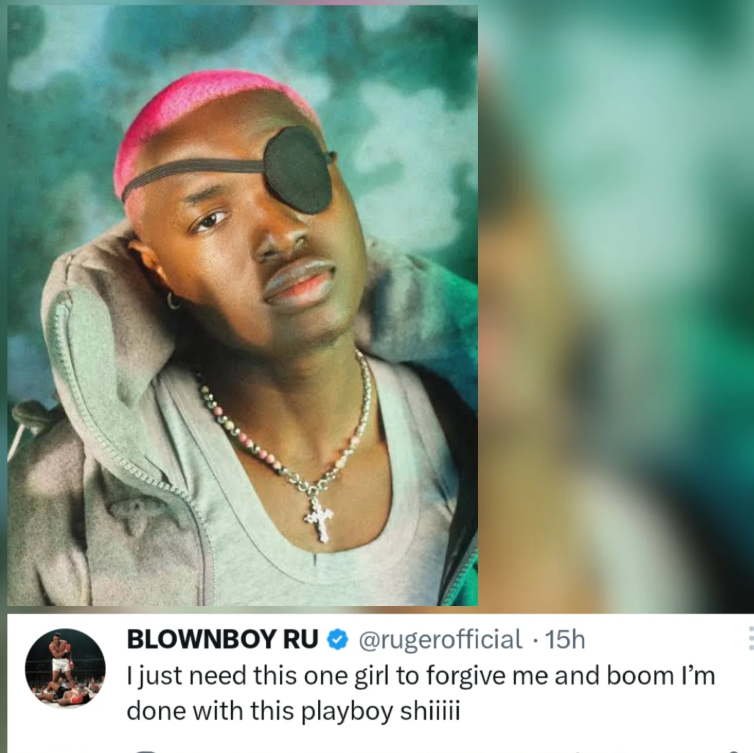 Ruger declares he’ll drop playboy lifestyle if one ‘mystery woman’ forgives him