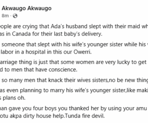 My husband impregnated our maid