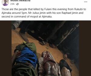 Gunmen k!ll police inspector, father and son in Nasarawa, cart away rifle