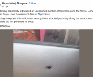 Terrorists kidnap travellers in Niger State