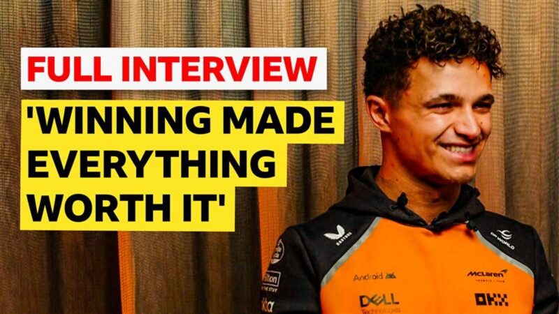 Norris reflects on F1 title triumph – extended interview