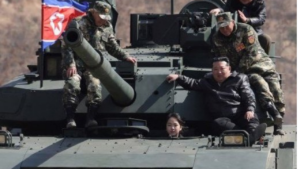 North Korean leaderâs teenage daughter drives tank in latest public appearance