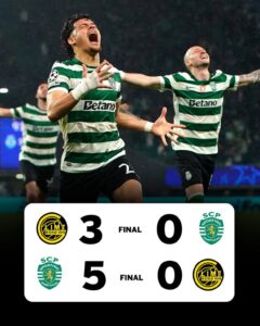 Sporting stuns Bodo/Glimt with miracle UCL comeback