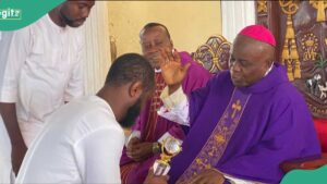 Seyi Tinubu Receives Blessing at Imo Church Ceremony