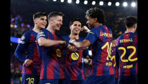 Barcelona crushes Newcastle, advances to Champions League quarter-finals