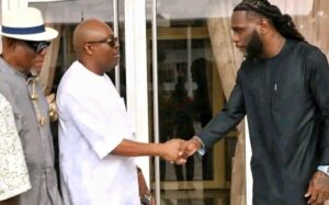 Burna Boy and Father Visit Governor Fubara to Rebuild Dilapidated School