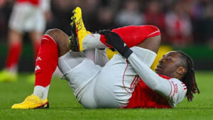 Arsenal title charge rocked as Eze faces six-week layoff