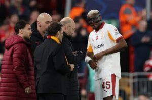 Osimhen Sidelined With Fractured Arm After Liverpool Loss