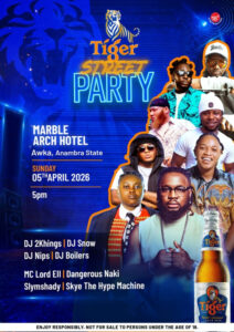 Tiger Beer is bringing the fiercest street party to Awka and it’s about to get uncaged