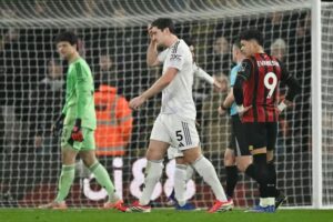EPL: Fernandes scores, Maguire the villain as Bournemouth hold Man U