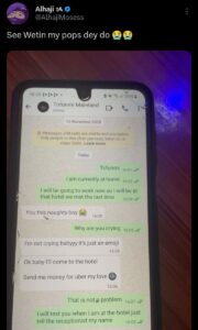 Father's Secret Chat: Called 'Naughty Boy' by Lover