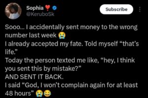 Woman Celebrates After Accidentally Receiving Money, Vows 48-Hour Complaint Freeze