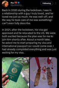 “I lost my chance to relocate abroad ” — Lady recounts regret over broken relationship